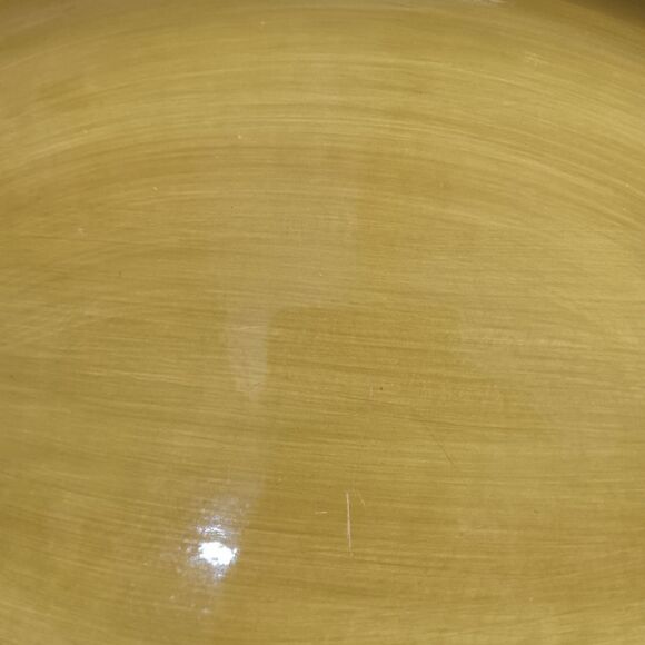 Vintage Gibson Green Hand Painted Oval Serving Tray 14 X 10.5 - Picture 3 of 4